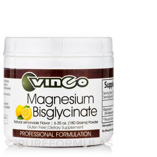 Основне фото товара Magnesium Bisglycinate Powder Natural Lemonade, Магній Бісглицина