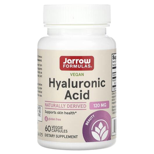 Основне фото товара Jarrow Formulas, Hyaluronic Acid, Гіалуронова кислота, 60 капсул