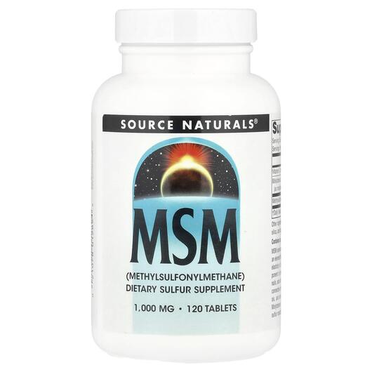 Основне фото товара MSM 1000 mg, Метилсульфонілметан МСМ, 120 таблеток