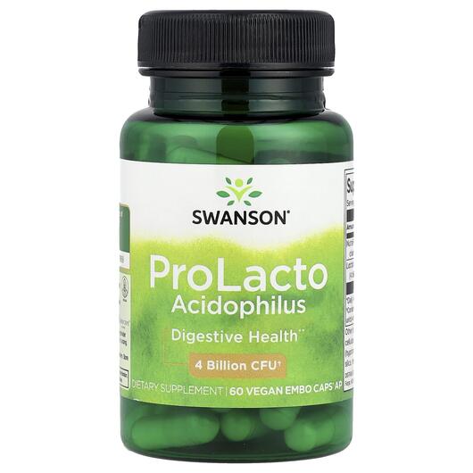 Основне фото товара ProLacto Acidophilus 4 Billion, Лактобактерії Ацидофілус, 60 капс
