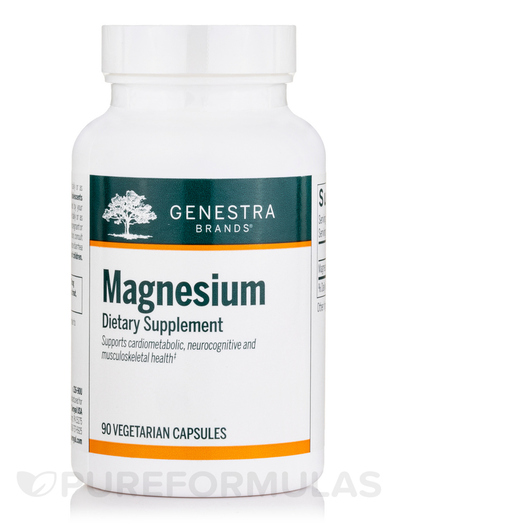 Основне фото товара Genestra, Magnesium, Магній, 90 капсул