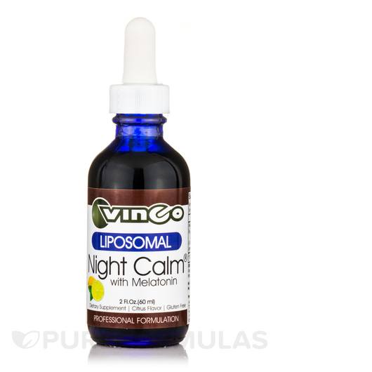 Основне фото товара Liposomal Night Calm with Melatonin Citrus Flavor, Мелатонін, 60 