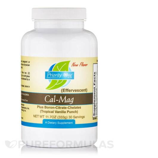 Основне фото товара Cal-Mag + Boron-Citrate-Chelates Effervescent, Кальцій Магній, 33