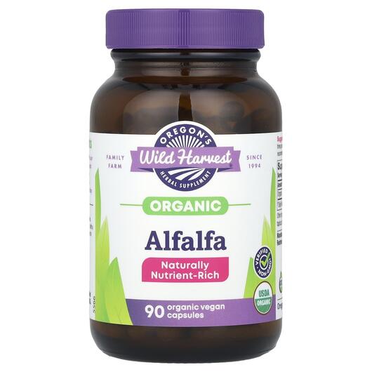 Основне фото товара Oregon's Wild Harvest, Alfalfa, Люцерна, 90 капсул
