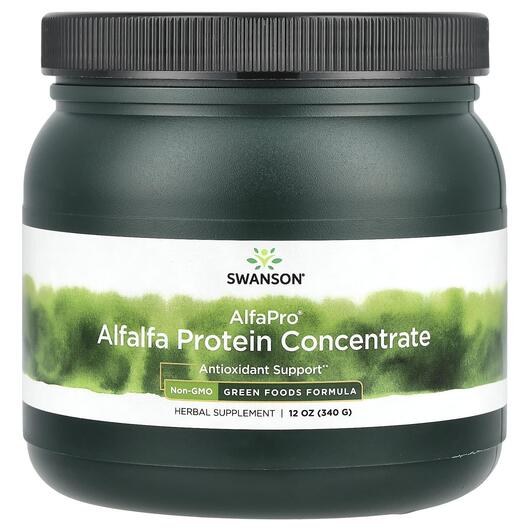 Основне фото товара Swanson, AlfaPro Alfalfa Protein Concentrate, Протеїн, 340 г