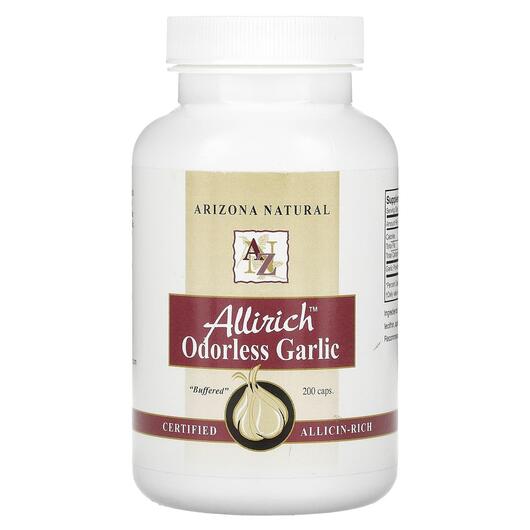 Основне фото товара Allirich Odorless Garlic, Екстракт Часнику, 200 капсул
