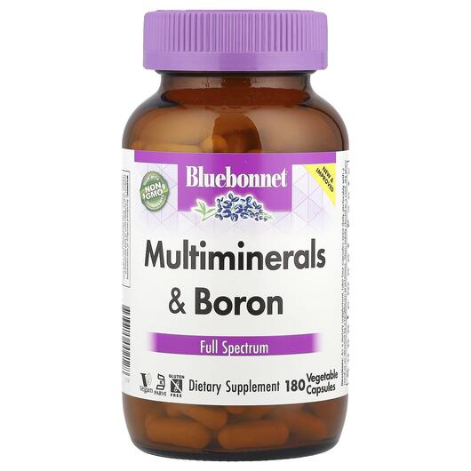 Основне фото товара Multiminerals Plus Boron, Мінерали з Бором, 180 капсул
