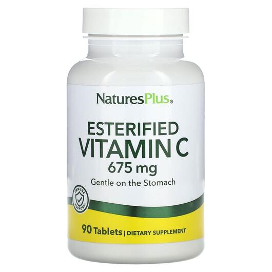 Основне фото товара Natures Plus, Esterified Vitamin C 675 mg, Вітамін C, 90 таблеток