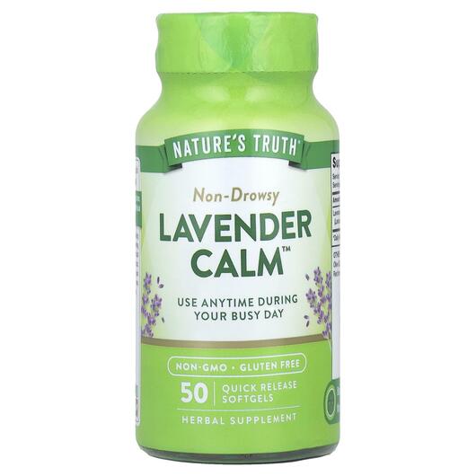 Основне фото товара Nature's Truth, Lavender Calm, Підтримка стресу, 50 капсул