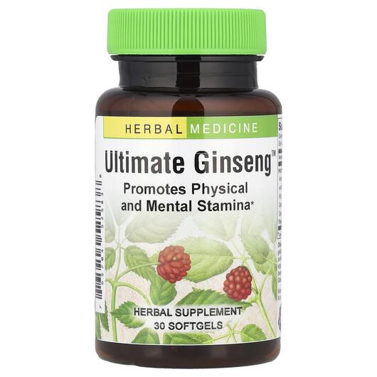 Основне фото товара Herbs Etc., Ultimate Ginseng, Женьшень звичайний, 30 капсул
