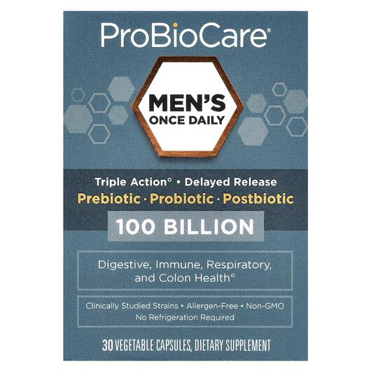 Основне фото товара Men's Once Daily Prebiotic Probiotic Postbiotic, Пребіотики,