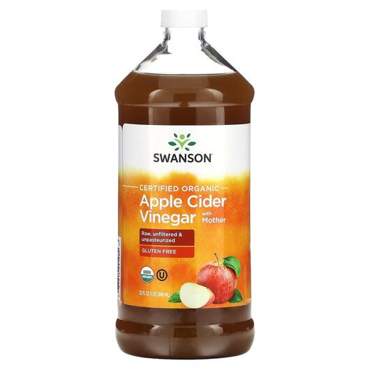 Основне фото товара Certified Organic Apple Cider Vinegar with Mother, Яблучний оцет,