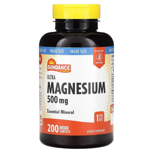 Основне фото товара Sundance Vitamins, Ultra Magnesium 500 mg, Магній, 200 таблеток