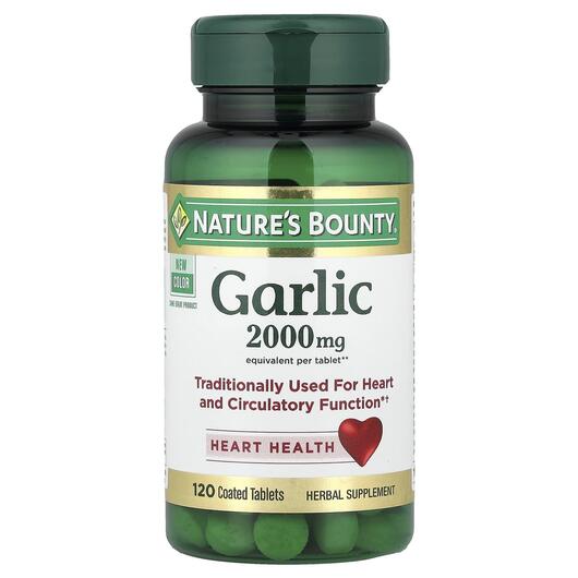 Основне фото товара Nature's Bounty, Garlic 2000 mg, Часник 2000 мг, 120 таблето