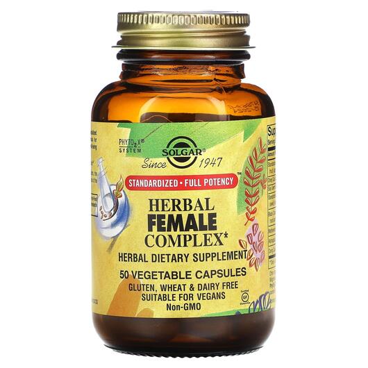 Основне фото товара Herbal Female Complex, Трав'яний комплекс для жінок, 50 капс