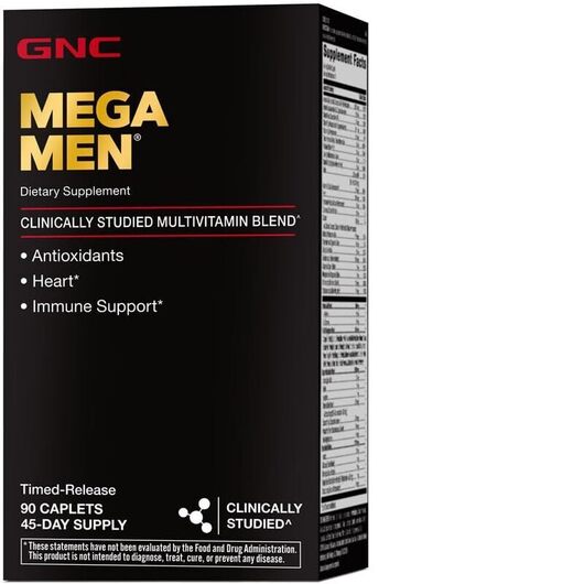 Основне фото товара GNC, Mega Men Multivitamin, Вітаміни Мега Мен, 90 таблеток