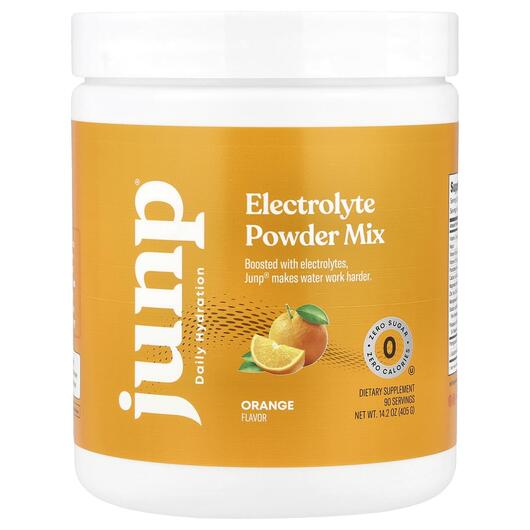 Основне фото товара JUNP Hydration, Electrolyte Powder Mix Orange, Електроліти, 405 г