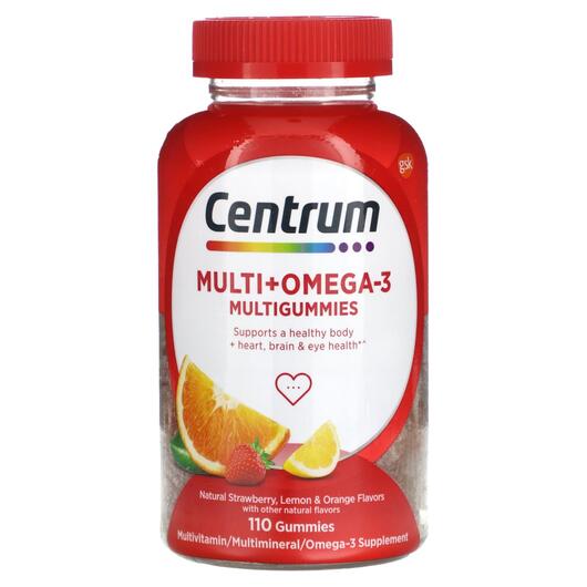 Основне фото товара Centrum, Multi + Omega-3, Мультивітаміни, 110 таблеток