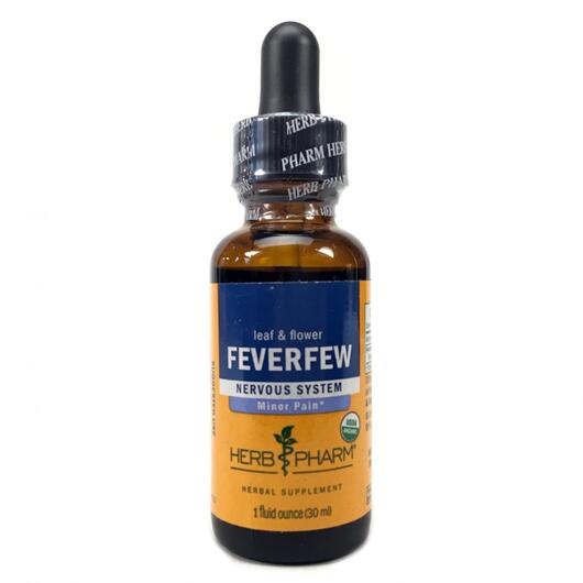 Основне фото товара Herb Pharm, Feverfew Leaf & Flower, Пиретрум, 30 мл
