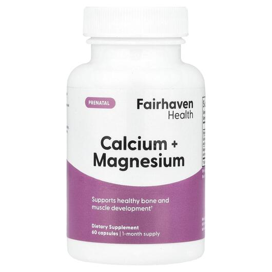 Основне фото товара Fairhaven Health, Peapod Cal-Mag, Кальцій Магний, 60 капсул