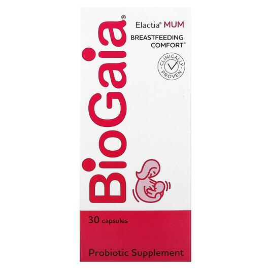 Основне фото товара Elactia, Breastfeeding Probiotic, Пробіотики, 30 капсул