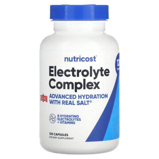 Основне фото товара Nutricost, Electrolyte Complex, Електроліти, 120 капсул