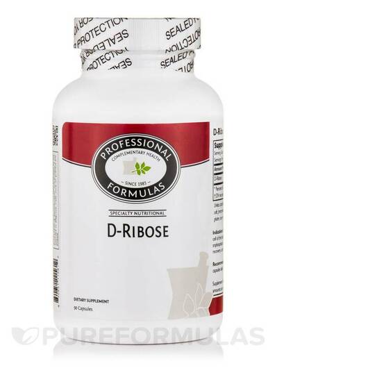 Основне фото товара Professional Formulas, D-Ribose, D-рибоза, 90 капсул