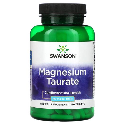Основное фото товара Swanson, Магний Таурат, Magnesium Taurate 100 mg, 120 tablets