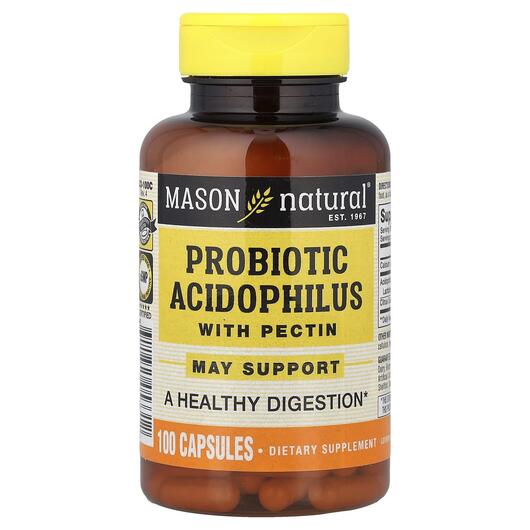 Основне фото товара Probiotic Acidophilus With Pectin, Лактобактерії Ацидофілус, 100 