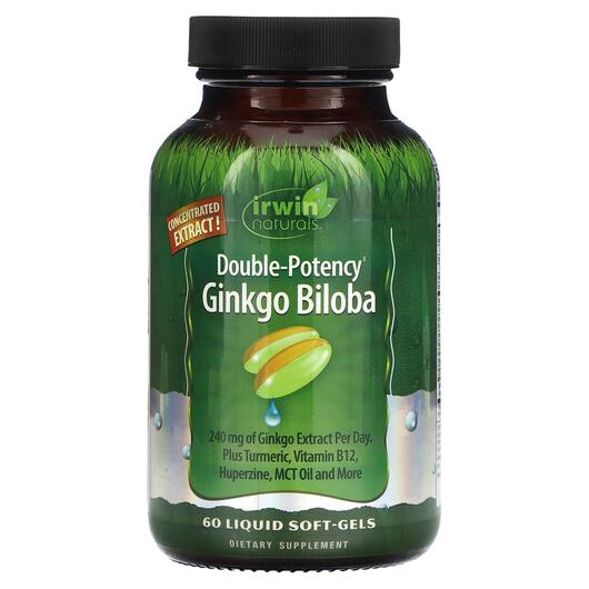 Основне фото товара Double-Potency Ginkgo Biloba, Гінкго Білоба, 60 капсул