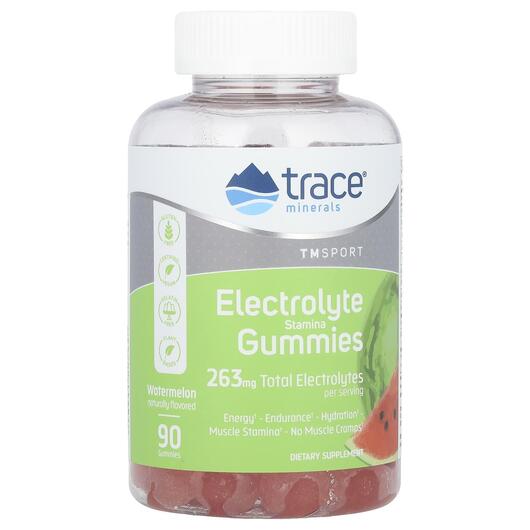 Основне фото товара TM Sport Electrolyte Stamina Gummies Watermelon, Електроліти, 90 