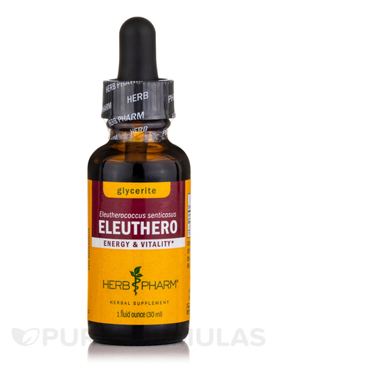 Основне фото товара Herb Pharm, Eleuthero Alcohol-Free, Елеутеро, 30 мл