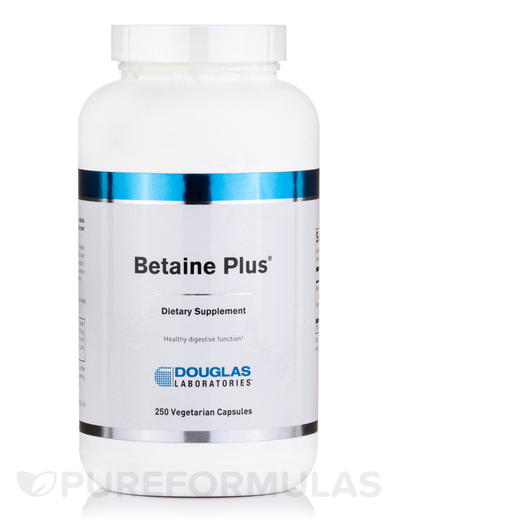 Основне фото товара Betaine Plus, Бетаїн Гідрохлорид, 250 капсул