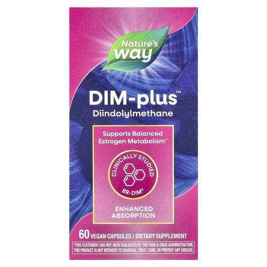 Основне фото товара DIM-plus Estrogen Metabolism, Дііндолілметан, 60 капсул