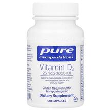 Вітамін D3 Холекальциферол Vitamin D3 1000 IU Pure