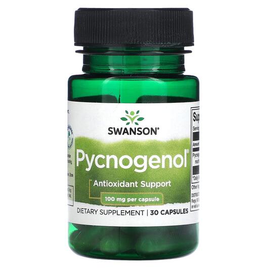 Основне фото товара Swanson, Pycnogenol 100 mg, Пікногенол, 30 капсул