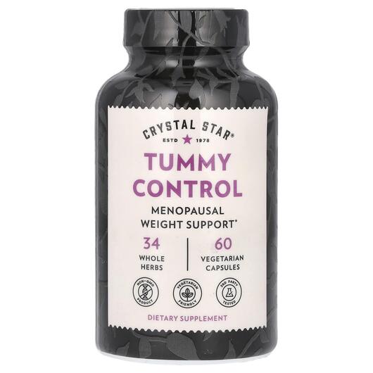 Основне фото товара Crystal Star, Tummy Control, Підтримка менопаузи, 60 капсул