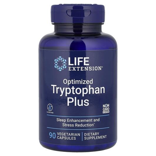 Основне фото товара Life Extension, Optimized Tryptophan Plus, L-Триптофан, 90 капсул