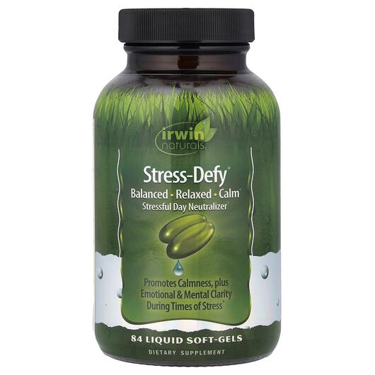 Основне фото товара Irwin Naturals, Stress-Defy, Підтримка стресу, 84 капсул