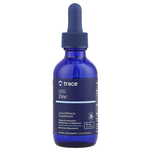 Основне фото товара Trace, Ionic Zinc 50 mg, Цинк, 59 мл