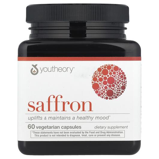 Основне фото товара Youtheory, Saffron, Шафран, 60 капсул