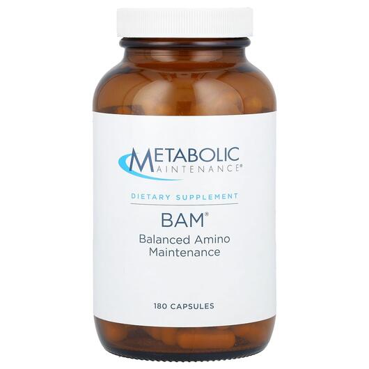 Основне фото товара BAM Balanced Amino Maintenance 750 mg, Амінокислоти, 180 капсул