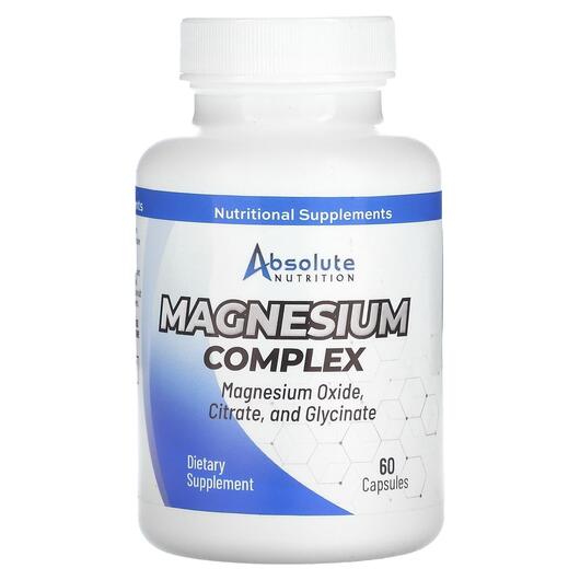 Основне фото товара Absolute Nutrition, Magnesium Complex, Магній, 60 капсул