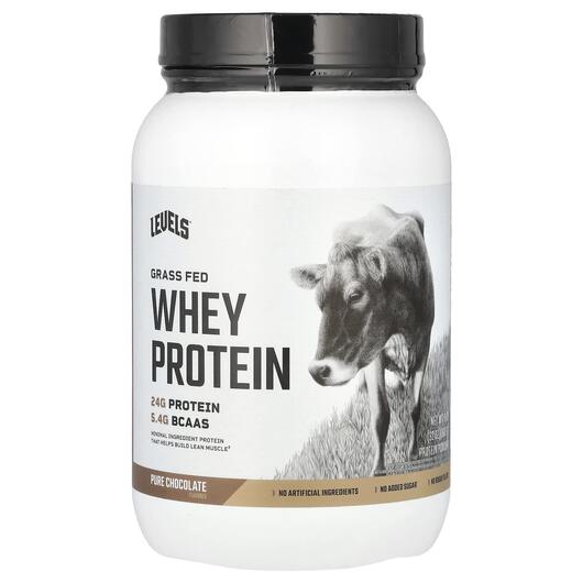 Основне фото товара Grass Fed Whey Protein Powder Pure Chocolate, Протеїн Ізолят, 907