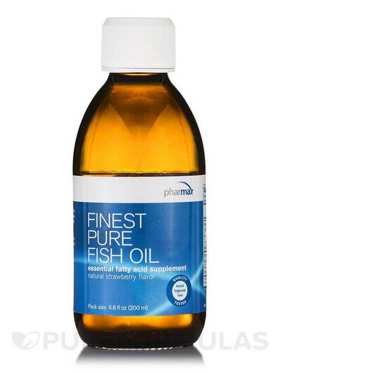 Основное фото товара Pharmax, Омега 3, Finest Pure Fish Oil Strawberry, 200 мл