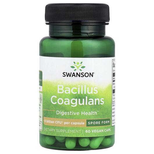 Основне фото товара Swanson, Bacillus Coagulans 6 Billion CFU, Пробіотики, 60 капсул