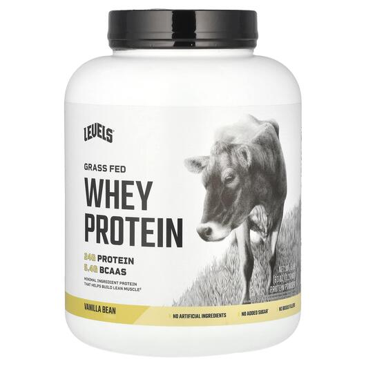 Основне фото товара Grass Fed Whey Protein Powder Vanilla Bean, Протеїн Ізолят, 2.27 