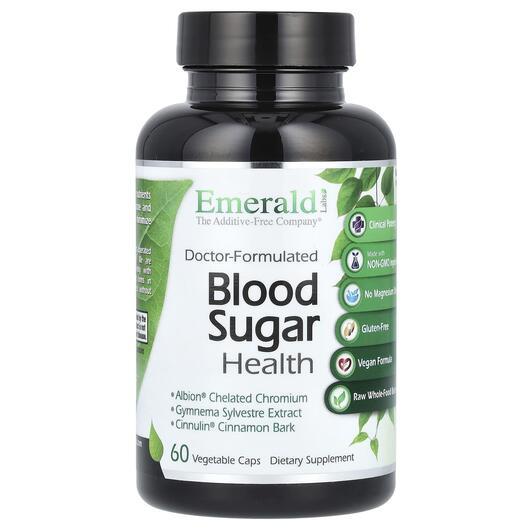 Основне фото товара Emerald, Blood Sugar Health, Підтримка рівня цукру, 60 капсул