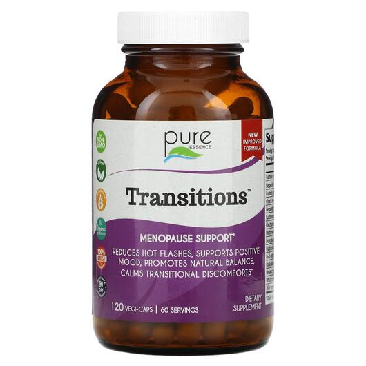 Основне фото товара Pure Essence, Transitions, Підтримка менопаузи, 120 капсул