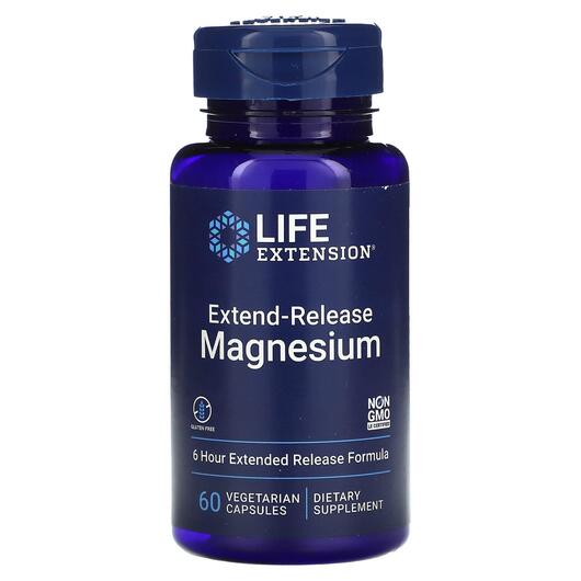 Основне фото товара Life Extension, Extend-Release Magnesium, Магній, 60 капсул